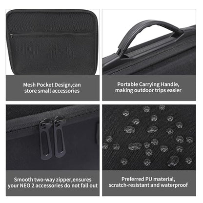 Carrying Case for DJI NEO 2 with Goggles N3, RC Motion 3 Controller, Battery Charger Hub, Porable Travel Storage Bag for DJI NEO 2 Batteries Accessories - size: Large