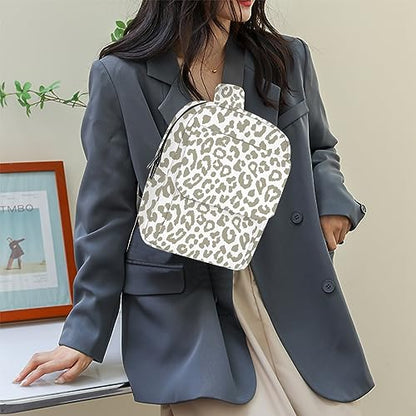 Cute Small Camera Bag with Photographer Camera Sling Bag Waterproof Dslr Camera Case Compatible with Nikon Sony Lightweigth for Women or Men（Grey Leopard Cheetah Print） - color: Grey-d20