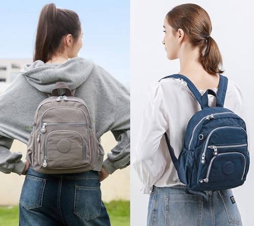 Mini Hiking Waterproof Backpack Purse for Women and Men,Travel Backpack 5L - color: Dark Blue