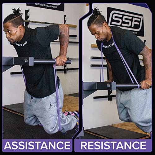 Serious Steel 41" Assisted Pull-up Band, Heavy Duty Resistance Band Sets, Stretching, Powerlifting, Resistance Training and Pull Up Assistance Bands - color: 3-Band Set (#0 #1 #2)