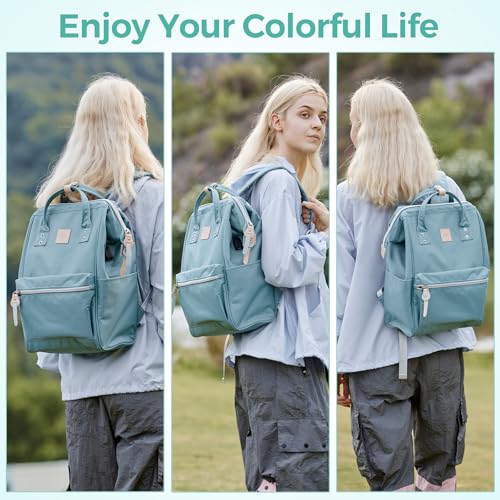 Himawari Laptop Backpack for Women & Men - Travel Backpack With USB Charging Port, Water Resistant, College & School Bag