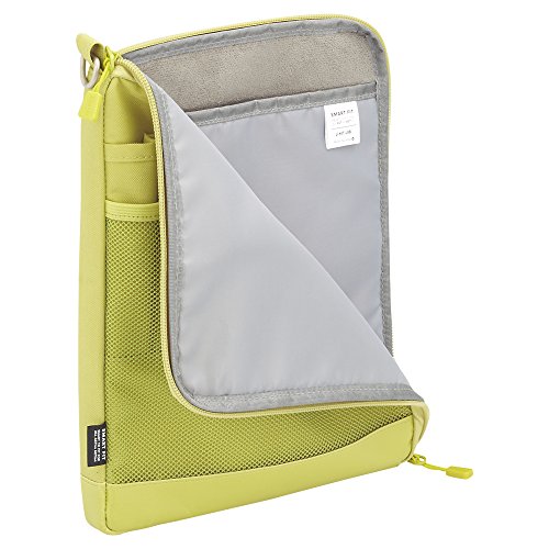 LIHIT LAB Laptop Sleeve, Water & Stain Repellent, Vertical for Backpack, 7.9" x 10.2", Navy (A7682-11) - color: Navy, size: 10.2 x 7.9 inches, style: Vertical