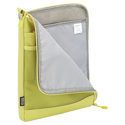 LIHIT LAB Laptop Sleeve, Water & Stain Repellent, Vertical for Backpack, 7.9" x 10.2", Navy (A7682-11) - color: Navy, size: 10.2 x 7.9 inches, style: Vertical
