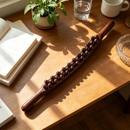 Massage Stick Wood | Natural Wooden Portable Roller Bar,Wooden Massage Tools,for Home House Bedroom Office Indoor Women Men Arm Legs Shoulders