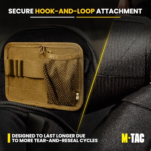 M-Tac Tactical Bag Insert Modular Organizer Utility Admin Pouch Hook Fasteners - Key Holder - color: Coyote Brown