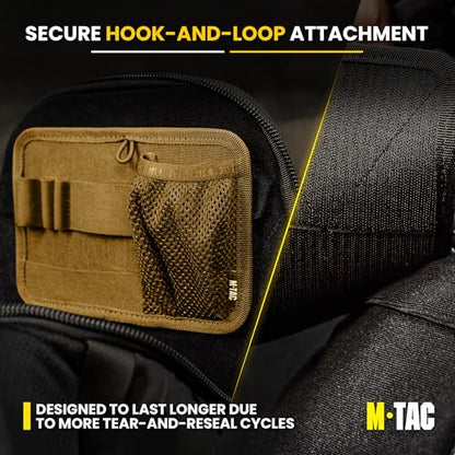 M-Tac Tactical Bag Insert Modular Organizer Utility Admin Pouch Hook Fasteners - Key Holder - color: Coyote Brown