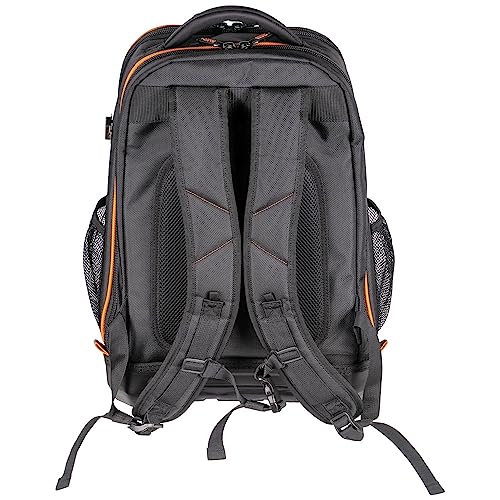 Klein Tools 62805BPTECH 28-Pocket Laptop Backpack Tool Bag, Tradesman Pro Extra-Large Tech Tool Backpack with Molded Bottom, Charging Port