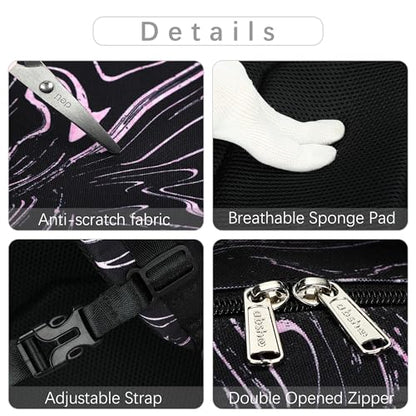 abshoo Lightweight Kids Backpack For School Girls Teens Bookbag Kindergarten Elementary School Bags (Marble Black) - color: Marble Black