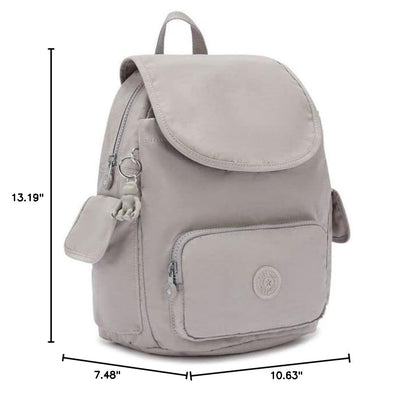 Kipling Women's City Pack S Backpacks, Grey Grey, 27x33.5x19 Centimeters (B x H x T) - color: Grey Grey, size: 27x33.5x19 centimeters (B x H x T)