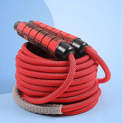 16 FT Long Jump Rope for Kids Adults,Double Dutch Jump Rope,Adjustable Skipping Ropes with High-strength Nylon Braided Rope Core,360°Rotation Not Entangled,Long Enough for 2-4 Jumpers.