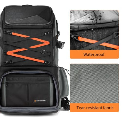 K&F CONCEPT Camera Bag 32L, 2 in 1 Camera Backpack - size: 32L