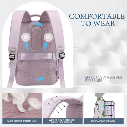 Lossga for Spirit Airlines Personal Item Bag 18x14x8 Inches Travel Bag Mens Travel Backpack for Women Fit Up to 17 inch Weekender Bags With Usb Charging Port Carry on Flight Approved - color: Purple