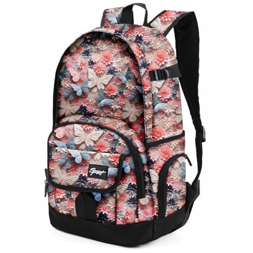 rickyh style School Backpack Travel Bag for Men & Women Lightweight College Back Pack with Laptop Compartmen - color: 04hude