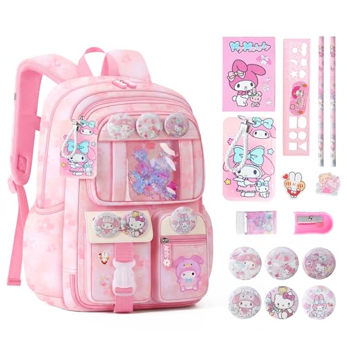 Cute Backpacks for Girls, Cute Backpack for School, Cute School Backpack for Kids Ages 6-12 - color: Pink