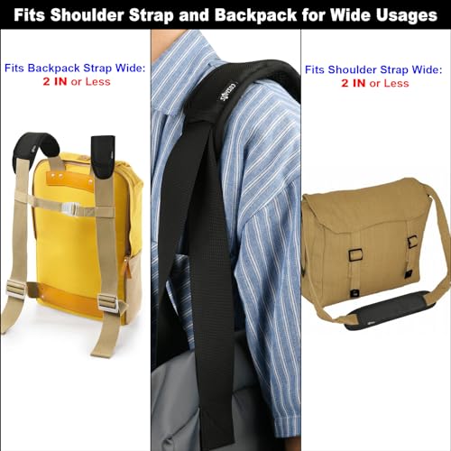 Cosmos 2 Pcs Shoulder Strap Pads Universal Cushion Shoulder Pad Replacement for Laptop, Messenger, Travel Duffel, Guitar, Car Seat Shoulder Strap Bag Strap Padding, 11 in