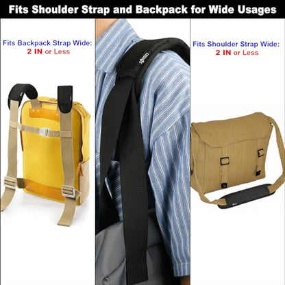 Cosmos 2 Pcs Shoulder Strap Pads Universal Cushion Shoulder Pad Replacement for Laptop, Messenger, Travel Duffel, Guitar, Car Seat Shoulder Strap Bag Strap Padding, 11 in