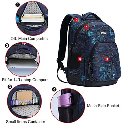Travel Laptop Backpacks for Middle School, Computer Backpack 14 Inch,Schoolbag Teens,Travel Backpack,Backpack School