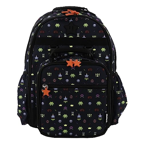 J World Duet Kids Backpack & Lunch Box Set For Boys & Girls Pre-K to Elementary School, Game - color: Game