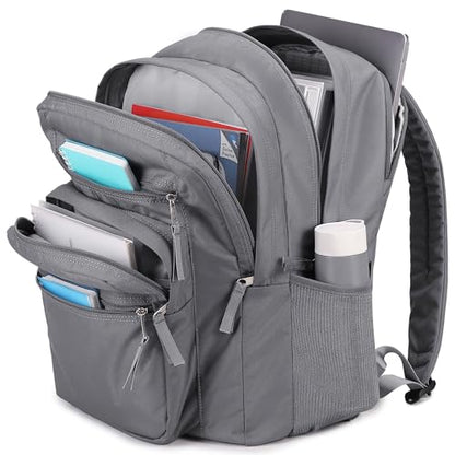 abshoo 34L Big School Backpack For College Men Women Middle High School Teen Bookbag Travel Backpacks Daypack (Grey) - color: Grey