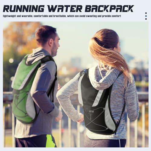 Buryeah 5 Pcs Hydration Backpack Pack with 5 Pcs 2l Water Bladder Lightweight Water Backpack for Men Women Running Cycling Biking Climbing Hiking, Hydro Pack for Adults