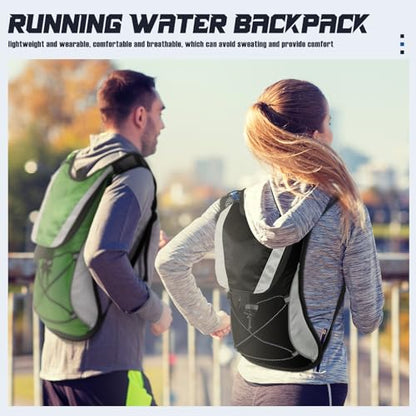 Buryeah 5 Pcs Hydration Backpack Pack with 5 Pcs 2l Water Bladder Lightweight Water Backpack for Men Women Running Cycling Biking Climbing Hiking, Hydro Pack for Adults