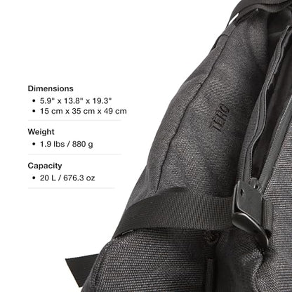 Helinox TERG All Way Square Backpack, Outdoor High-Performance Bag 20L, 1.9lbs, Rugged Materials, Waterproof Zippers, Lightweight and Versatile for Daily Commutes and Weekend Trips, Urban grey - color: Urban Grey