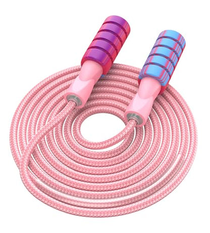 Jump Rope for Women Men, Fitness Jumprope for Women Workout, Adjustable Adult Exercise Skipping Rope - color: Pinks