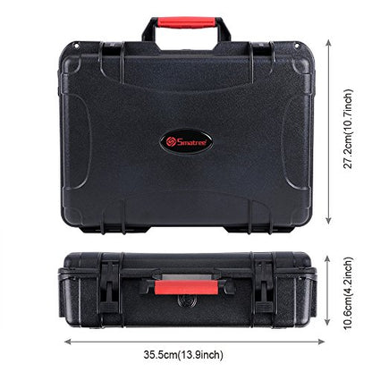 Smatree 10.2L Waterproof Carrying Case Compatible for DJI Spark, Portable Hard Case for DJI Spark Fly More Combo