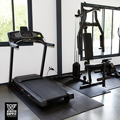 WF Athletic Supply Interlocking Exercise Foam Mats, 3/4-Inch Thickness Gym Flooring Tiles, Extra Thick Eva Foam Fitness Equipment Mat & Home Protective Flooring Cushion