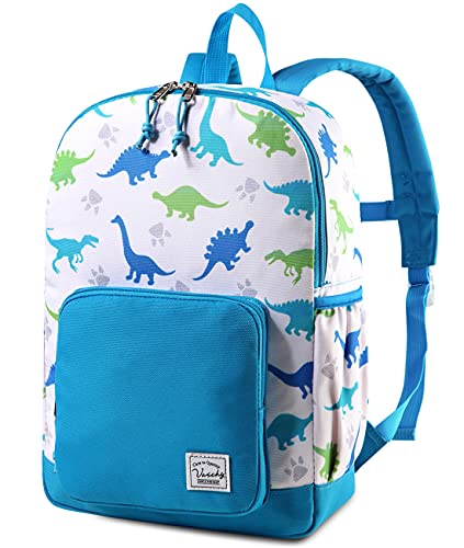 VASCHY Kids backpacks, Cute Lightweight Water Resistant Preschool Backpack for Boys and Girls Chest Strap | Cute - color: Dinosaurs White, size: Small (4-6 Yrs) - 15'' H