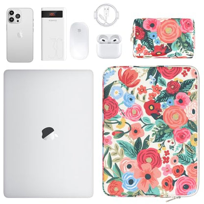 DOMISO 15.6 inch Laptop Case Sleeve Protective Cover Compatible with MacBook Pro 16 M4 M3 M2/Pro Max,15.6-16 inch HP Dell Lenovo Chromebook,Waterproof Computer Cases Bag with Accessory Pouch,Rose - color: Rose, size: 15.6 inch