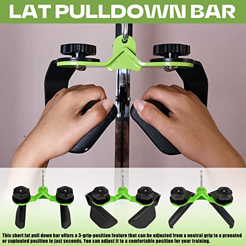 Adjustable Lat Pull down Bar, Cable Machine Attachments for Gym, Home Gym Fitness T-bar Row Pulldown Attachments, Lat Pull Down Machine Wide Grip Neutral Grip Handle - color: SP-01