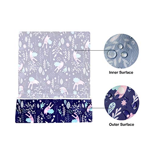 4pcs Waterproof Wet Bag Reusable for Wet Clothes Baby Diapers Stroller Swimsuit Travel Reusable toiletries Pouch Small and Larger Electronics case 4 Pack (Windy Days) - color: Windy Days