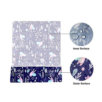 4pcs Waterproof Wet Bag Reusable for Wet Clothes Baby Diapers Stroller Swimsuit Travel Reusable toiletries Pouch Small and Larger Electronics case 4 Pack (Windy Days) - color: Windy Days