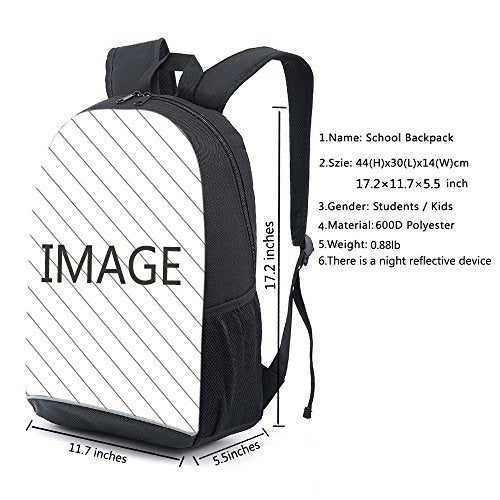 CAIWEI 17 Inch American Football Backpack School Bag (Burning notes) - color: Burning Notes, size: 17.2*11.7*5.5 Inch