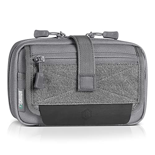 Savior Equipment IFAK Buddy Tactical First-Aid Kit Rip Away MOLLE Pouch Emergency EMT Utility Organization Medical Supply Carrier Outdoor Survival Travel Bag, Attach to Backpack/Belt Loop - color: SW Gray
