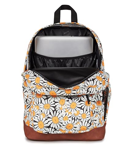 JanSport Cool Backpack with 15-inch Laptop Sleeve, Large Computer Bag Rucksack with 2 Compartments, Ergonomic Straps, Daisy Dreamscape - color: Daisy Dreamscape