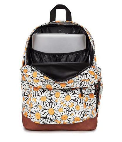 JanSport Cool Backpack with 15-inch Laptop Sleeve, Large Computer Bag Rucksack with 2 Compartments, Ergonomic Straps, Daisy Dreamscape - color: Daisy Dreamscape