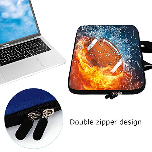AMARY14 15 15.4 15.6 inch Laptop Handle Bag Computer Protect Case Pouch Holder Notebook Sleeve Neoprene Cover (Football) - color: Football