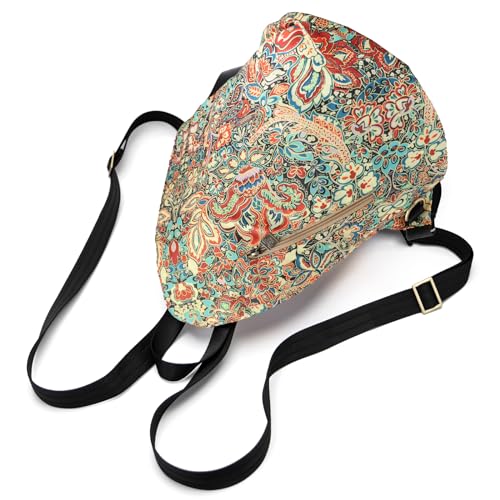 Black Butterfly Boho Backpack Purse for Women, Lightweight Fabric Daypack with Top Handle for Travel & Casual Daily Use - color: 01-yellow