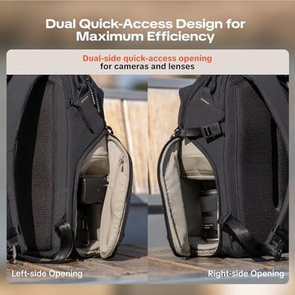 PGYTECH OneGo Lite 12L Camera Backpack Water-Resistant DSLR/Mirrorless Bag for Sony/Canon/Fujifilm, Drone Backpack, Tripod Mount Travel & Weekend Photography Pack (Purple) - color: Purple