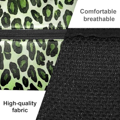 Pickleball Bag for Women & Men – Lightweight Sports Backpack with Paddle Compartments, Dual Carry Modes, Detachable Zippered Strap, Brown Leopard, Great Gift Option for Players - color: Green Leopard