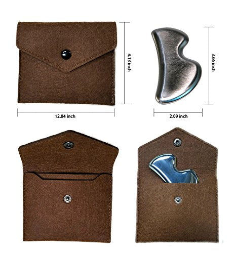 Medical Grade Stainless Steel Gua Sha Guasha Massage Soft Tissue Therapy Used for Back, Legs, Arms,Neck,Shoulder - style: B