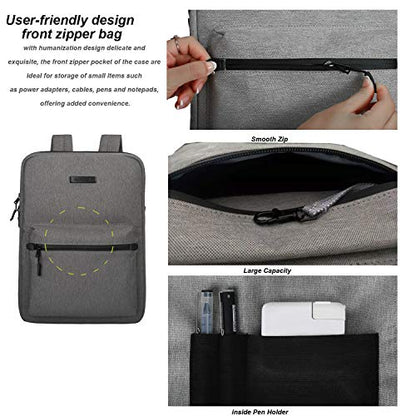 Backpack for Men Women Business Slim Backpack Computer Bags Lightweight Laptop Bag - for 14 15 15.6 20 inch Macbook - color: Dark Grey