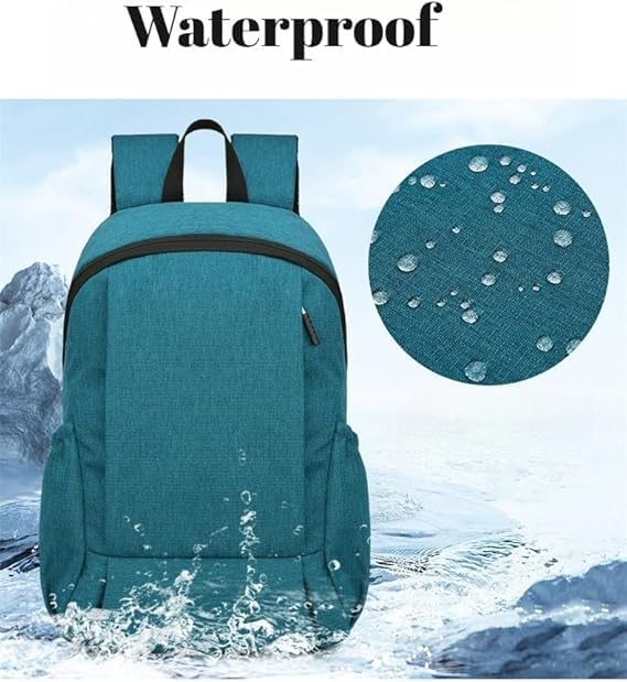 Men Women Casual Backpacks Bags Unisex Daypacks Durable Oxford Fabric Backpacks for Daily Travel Work Fitness Hiking Cycling (Light Blue) - color: Light Blue