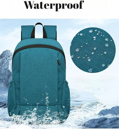 Men Women Casual Backpacks Bags Unisex Daypacks Durable Oxford Fabric Backpacks for Daily Travel Work Fitness Hiking Cycling (Light Blue) - color: Light Blue