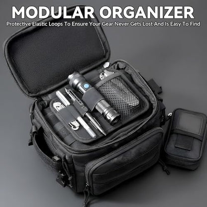 Bag Insert Panel Organizer Hook and Loop Modular Backpack Organizers Utility Admin Pouch with Hook Fasteners Modular Pack Insert Organizer for Travel Packs Messenger Bag