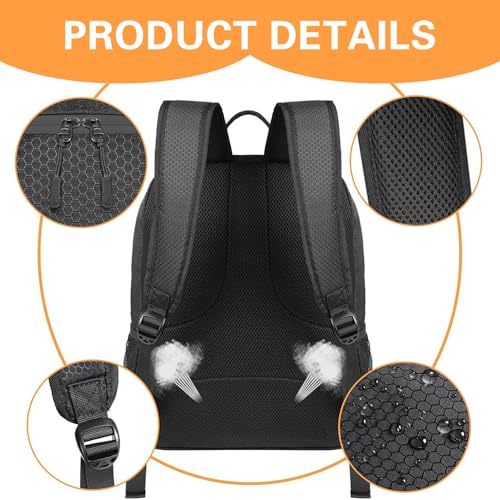 Soccer Backpack 13x17x8 Capacious Soccer Bag with Ball & Shoes Compartment Breathable Multi-Use Volleyball Backpack for Carrying, Basketball, Football..