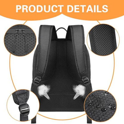Soccer Backpack 13x17x8 Capacious Soccer Bag with Ball & Shoes Compartment Breathable Multi-Use Volleyball Backpack for Carrying, Basketball, Football..