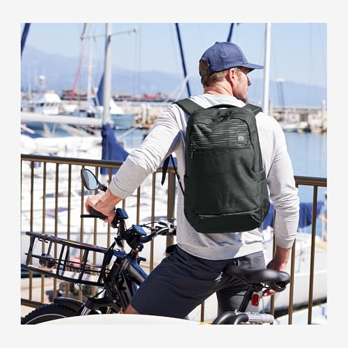 TravisMathew Approach Backpack with Laptop Sleeve, Water-Resistant Everyday Bag for Work, Travel & Hiking, Graphite - color: Graphite